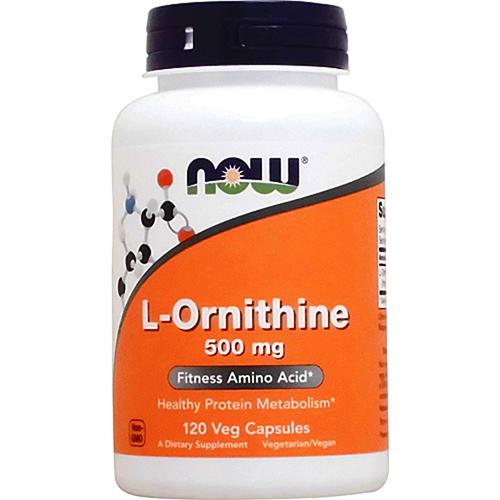 ［ お得サイズ ］ Lオルニチン 500mg L-Ornithine 500mg 120粒 Now ...