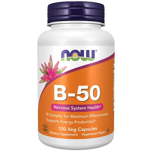 ビタミンB50 コンプレックス 100粒 NOW