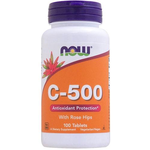ビタミンC 500mg  ベジタリアン/ビーガン仕様  100粒 NOW