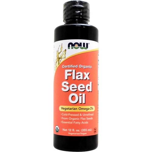 オーガニック フラックスシードオイル 亜麻仁油  355ml NOW