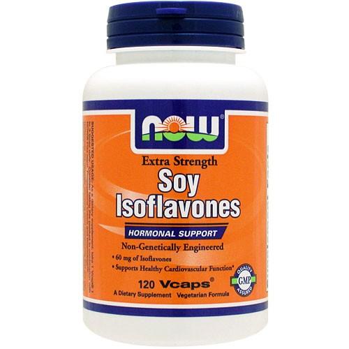お得サイズ 大豆イソフラボン 60mg 120粒 NOW