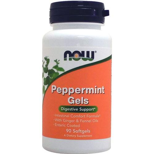 ペパーミントジェル  ジンジャー＆フェンネルオイル配合  90粒 NOW