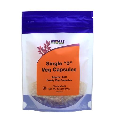 空ベジタリアンカプセル 約24mm×8mm 約300粒 NOW