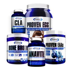 【超お得セット】アナバイト+CLA+ボーンブロス+エッグプロテイン+EAA ケトパワー スタック#3 ギャスパリ/Gaspari Nutrition ガスパリ ギャスパリ