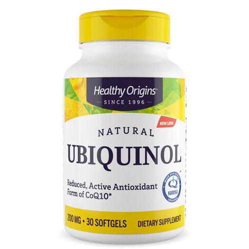 ユビキノール (還元型CoQ10） 200mg 30粒  Healthy Origins ヘルシー ...