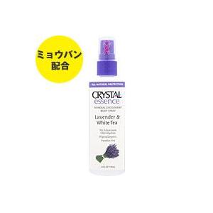 クリスタルエッセンス ミネラル デオドラント ボディスプレー ラベンダー＆ホワイトティー 118ml｜suplinx