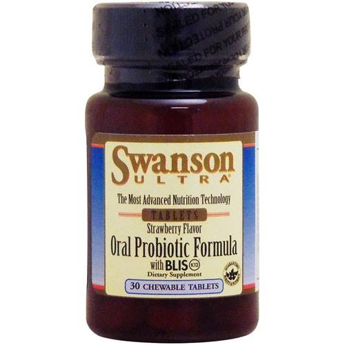オーラル プロバイオティック フォーミュラ BLIS K12乳酸菌配合/天然ストロベリーチュワブル ...