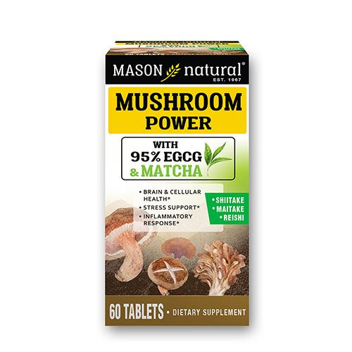 マッシュルームパワー 60粒MUSHROOM POWER TABLETS   Mason Vitam...