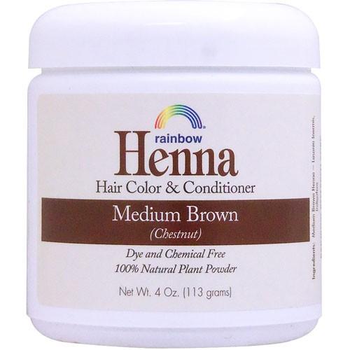 ヘナ ヘアカラー＆コンディショナー ミディアムブラウン  白髪染め 栗色  113g