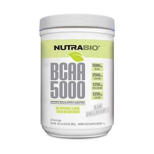 BCAA（分枝鎖アミノ酸）　5000　※ローアンフレーバー 300g  Nutrabio ニュートラ...