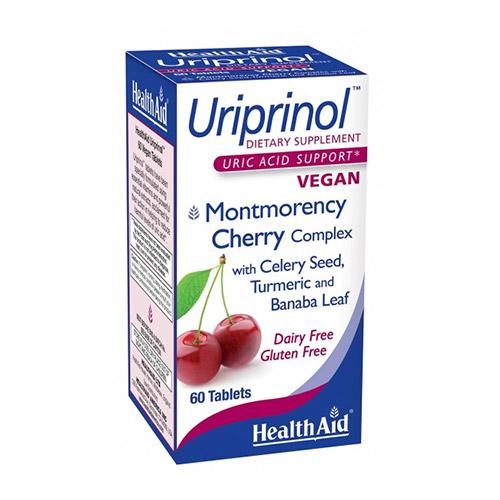 ウリプリノール（尿酸ケア） 60粒 Uriprinol Health Aid(ヘルスエイド）