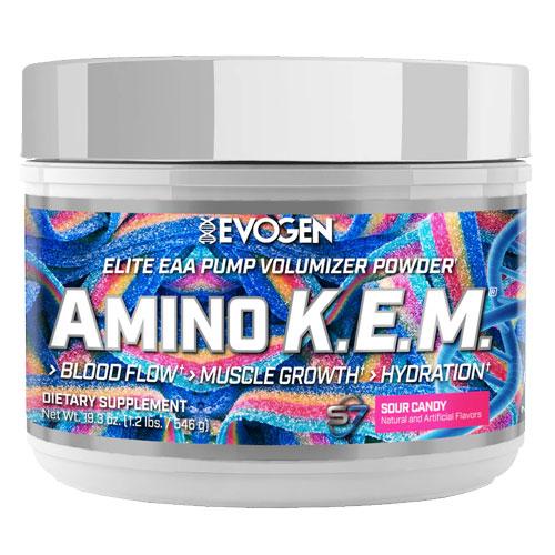 アミノ K.E.M エリート EAA パンプ  サワーキャンディ 546g  EVOGEN エボジェ...