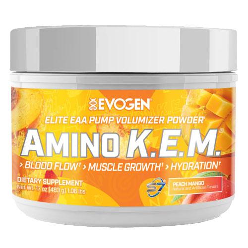 アミノ K.E.M エリート EAA パンプ  ピーチマンゴー 483g  EVOGEN エボジェン...