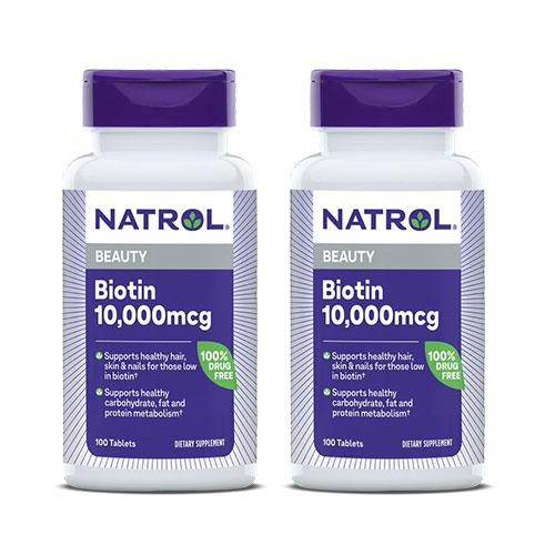 ビオチン  10000mcg 2個セット 100粒 約6.5ヶ月分 ビタミンH TOP1