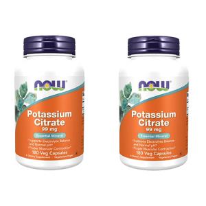 【2個セット】カリウム 99mg（クエン酸カリウム） Potassium Citrate 99mg 180粒 NOWカリウムサプリ｜サプリンクス Yahoo!店