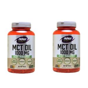 【2個セット】MCTオイル（中鎖脂肪酸/中鎖トリグリセリド） 1000mg MCT Oil 1000mg 150粒 Now Foods ナウフーズ
