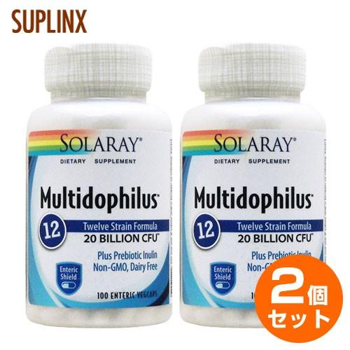 【2個セット】［ お得サイズ ］ マルチドフィルス プラス12（プロバイオティクス12株200億配合...