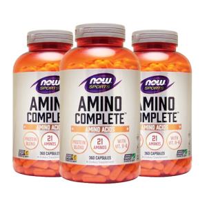 【3個セット】アミノコンプリート アミノ酸配合 360粒 AMINO COMPLETE   Now Foods ナウフーズ アミノ酸 サプリ ダイエットサプリ｜サプリンクス Yahoo!店