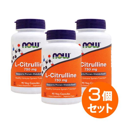 【3個セット】Lシトルリン 750mg 90粒 （品質と1粒あたりの含有量で選ばれる人気アミノ酸！）...