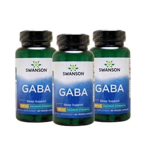 【3個セット】マキシマム ストレングス ギャバ GABA 750mg Maximum-Strengt...