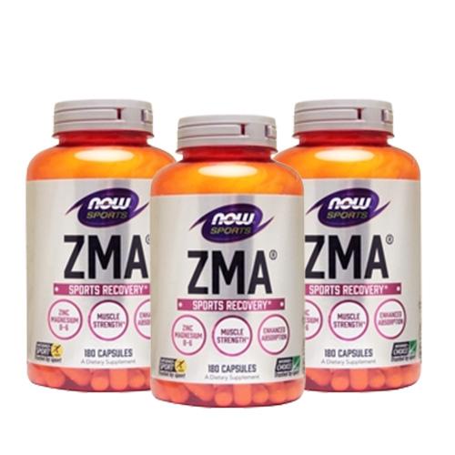 【3個セット】［ お得サイズ ］ ZMA ZMA 180粒 NOW ナウ
