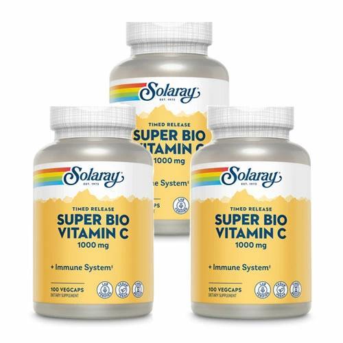 3個セット   お得サイズ   スーパー バイオ ビタミンC バッファード 2段階タイムリリース型 ...