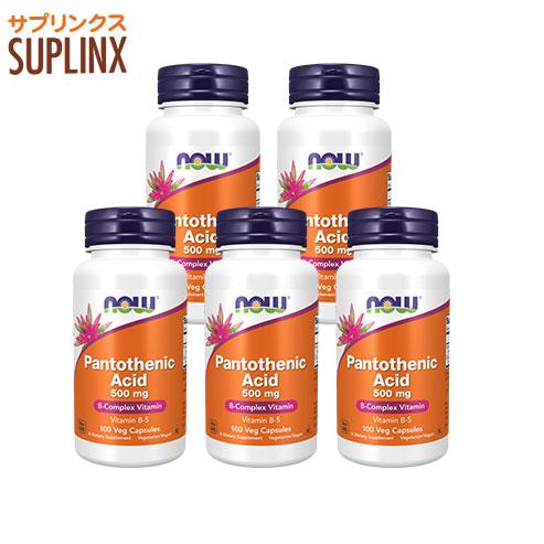 【5個セット】パントテン酸（ビタミンB5） 500mg 100粒ｌ    ビタミン パントテン酸 n...