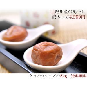 訳あり4250円 送料無料 すっぱいにし川の梅干し（訳あり品・無添加・無着色）2kg