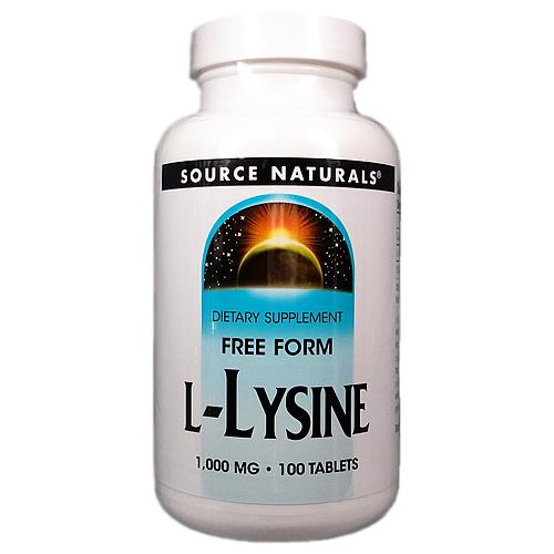 Source Naturals（ソースナチュラルズ）L-リジン 1000mg／100タブレット