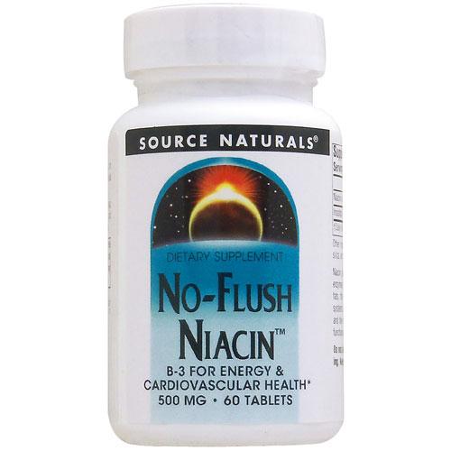 Source Naturals（ソースナチュラルズ）ノーフラッシュナイアシン（ビタミンB3）60粒 ...