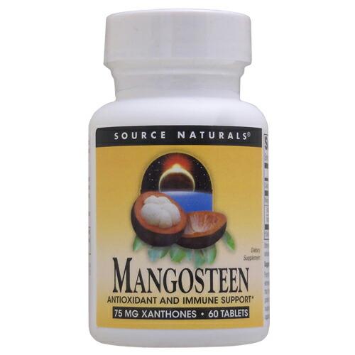 Source Naturals（ソースナチュラルズ）マンゴスチン（キサントン75mg含有）60粒 ｜...
