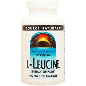 Source Naturals（ソースナチュラルズ）Lロイシン（エネルギーサポートアミノ酸） 120...