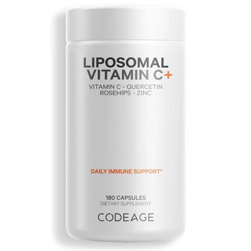 CodeAge（コードエイジ）リポゾーマル ビタミンC（ケルセチン、ローズヒップ、亜鉛配合）／180...