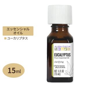 オーラカシア ユーカリ 100%ピュア エッセンシャルオイル 精油 15ml Aura Cacia Eucalyptus Globulus Essential Oil｜supplefactory