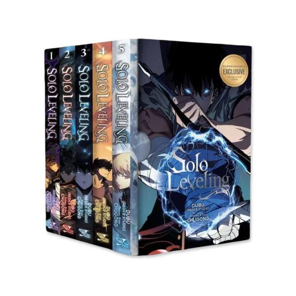 【当店のみB&amp;N限定Ver】【洋書】ソロ レベリング コミック ボックスセット 1〜5巻 [デュブ ...