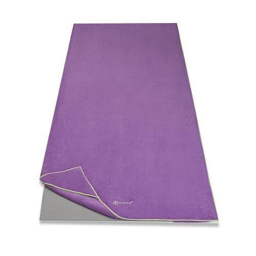 GAIAM ステイプット ヨガマット タオル パープル ガイアム