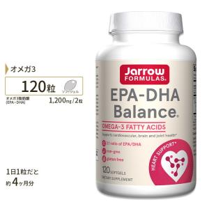 EPA-DHAバランス サプリ 120粒《約4ヵ月分》フィッシュオイル/オメガ3 Jarrow Formulas （ジャローフォーミュラ）サプリメント