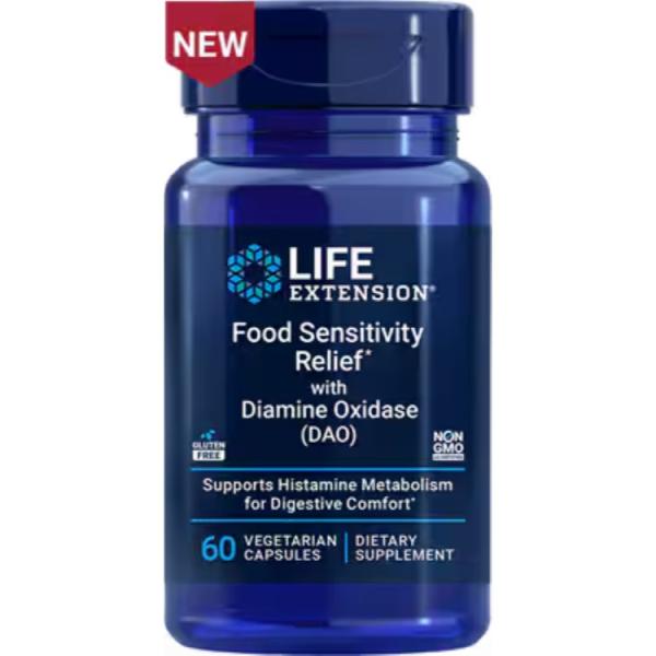 ライフエクステンション フードセンシティビティリリーフ ダイアミンオキシダーゼ（ジアミン、DAO） ...