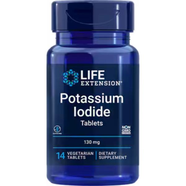 ライフエクステンション ヨウ化カリウム 130 mg ベジタリアンタブレット14粒 Life Ext...