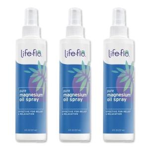 [3個セット] ライフフロー ピュアマグネシウムオイルスプレー ボディオイル 237ml (8floz) Life-flo Pure Magnesium Oil Spray｜米国サプリのNatural Harmony