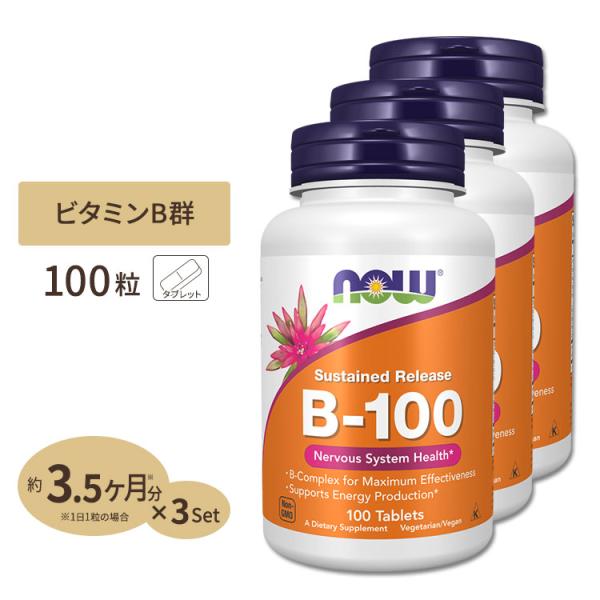 ビタミンB-100　タイムリリース　100粒 3個セット