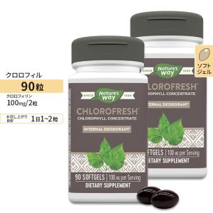 [2個セット] ネイチャーズウェイ クロロフレッシュ 50mg ソフトジェル 90粒 Nature's Way Chlorofresh グリーンフード クロロフィル エチケット｜supplefactory