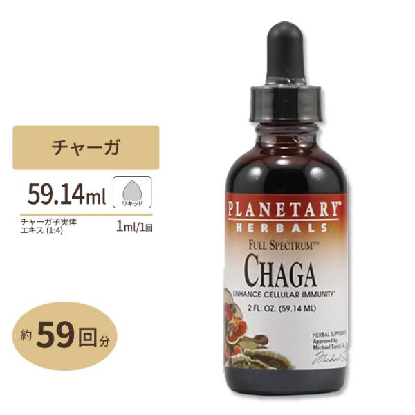 液状チャーガ (カバノアナタケ) 4倍濃縮エキス 59ml リキッド Planetary Herba...