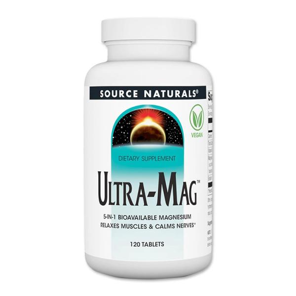 ソースナチュラルズ ウルトラマグ 5-in-1 生体利用可能なマグネシウム タブレット SOURCE...