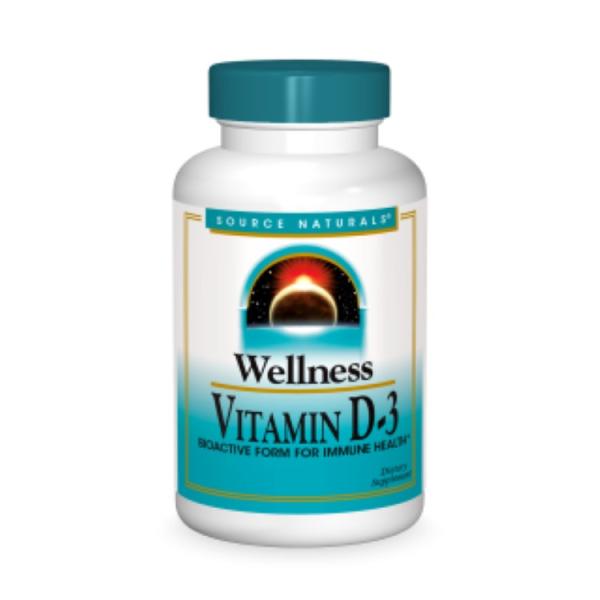 ソースナチュラルズ ウェルネスビタミンD-3 ソフトジェル SOURCE NATURALS Well...