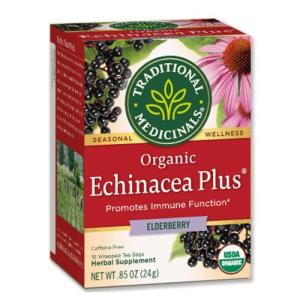 トラディショナルメディシナル オーガニックエキナセア プラス エルダーベリー 16包 Traditional Medicinals OrganicEchinacea Plus Elderberry｜supplefactory