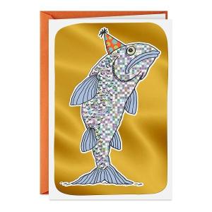 シューボックス ファニーバースデーカード バースデーコッド 封筒付き 1枚 Hallmark