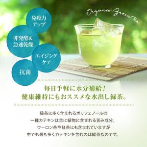 緑茶 オーガニック水出し緑茶 抹茶入り 3g×...の詳細画像1