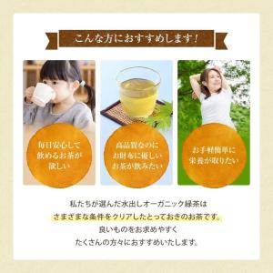 緑茶 オーガニック水出し緑茶 抹茶入り 3g×...の詳細画像2