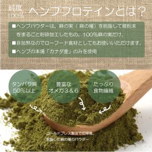 非加熱ヘンププロテインパウダー 400g 純度...の詳細画像4